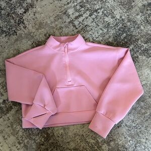 All in Motion Light Pink Zip-Up Top